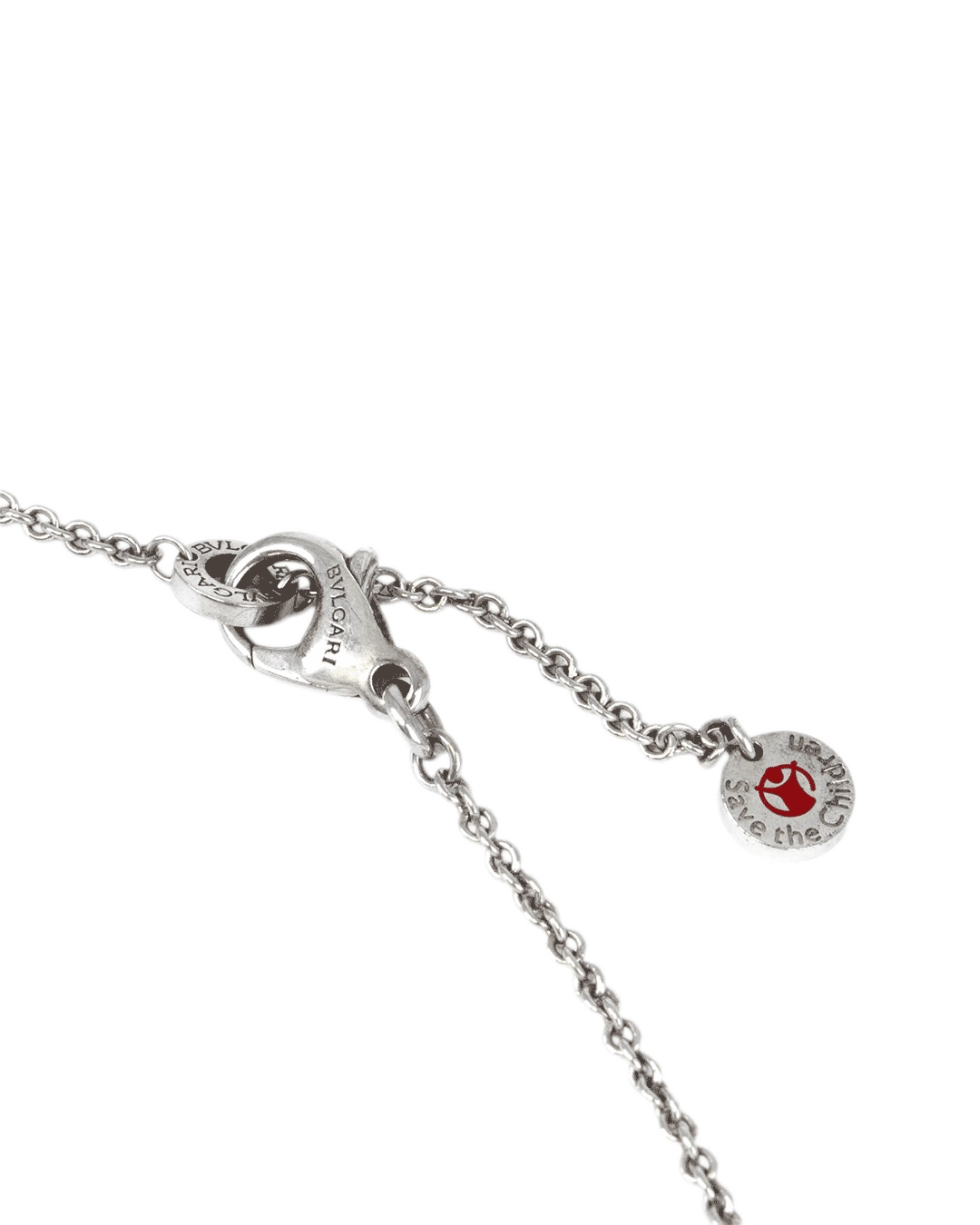 BVLGARI SAVE THE CHILDREN NECKLACE BLACK SHW 8Z2LX4 0563