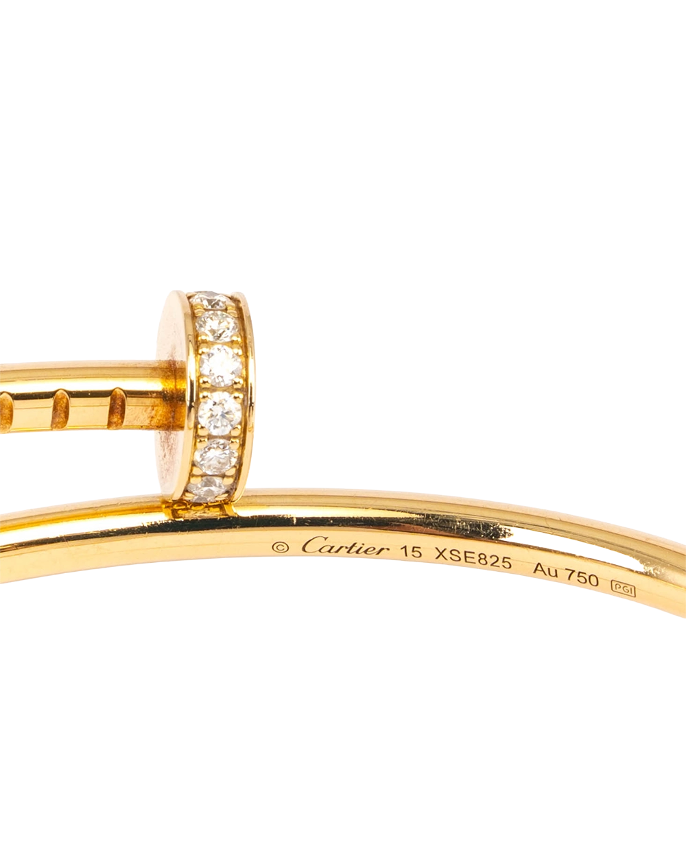 CARTIER JUSTE AN CLOU 15 DIAMOND GHW XSE825 2805