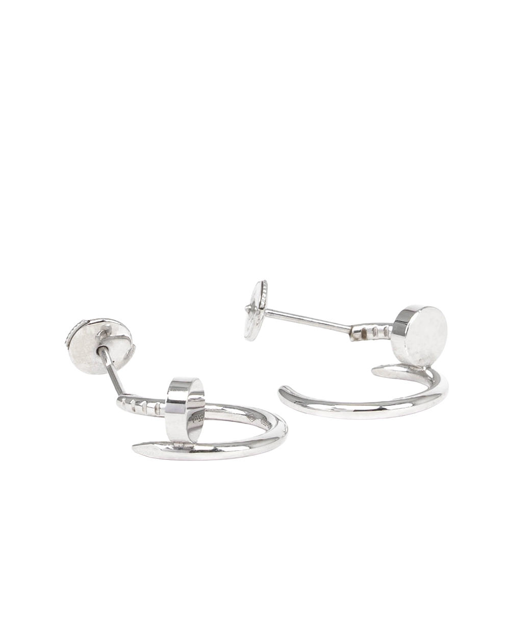 CARTIER JUSTE AN CLOU EARRINGS WHITE GOLD SHW SNF436 1388