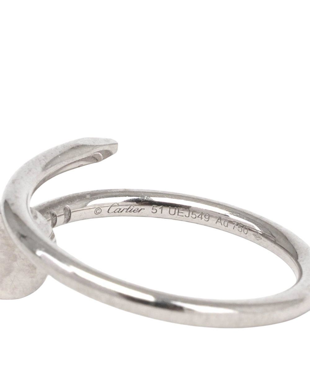 CARTIER JUSTE AN CLOU RING 51 SILVER SHW UEJ549 1400