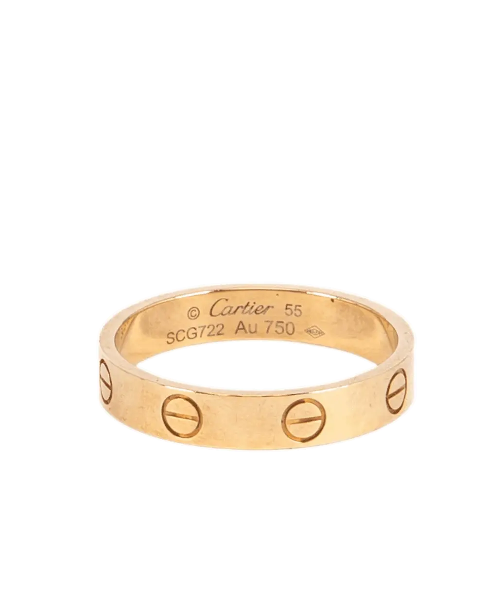 CARTIER LOVE RING 55 GHW SCG722 3778
