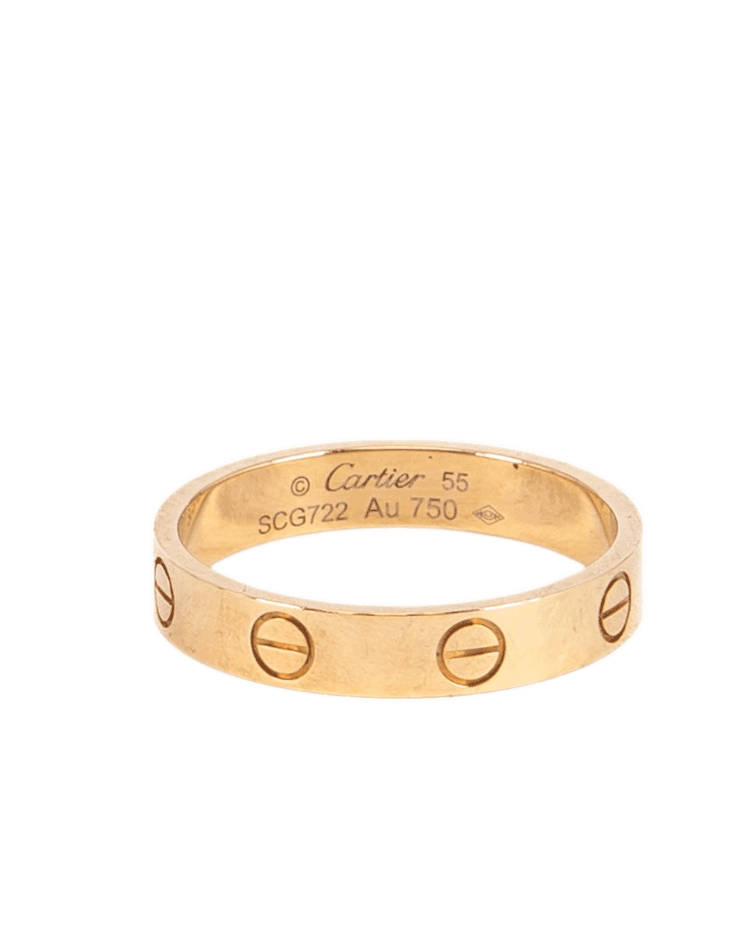 CARTIER LOVE RING 55 GHW SCG722 3778