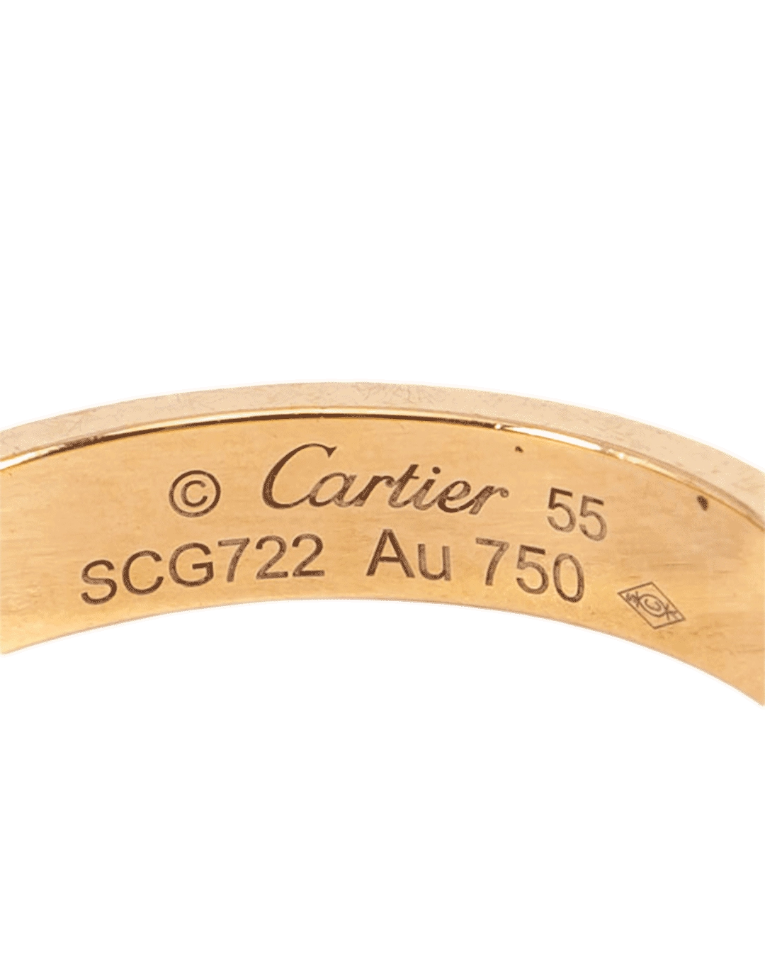 CARTIER LOVE RING 55 GHW SCG722 3781