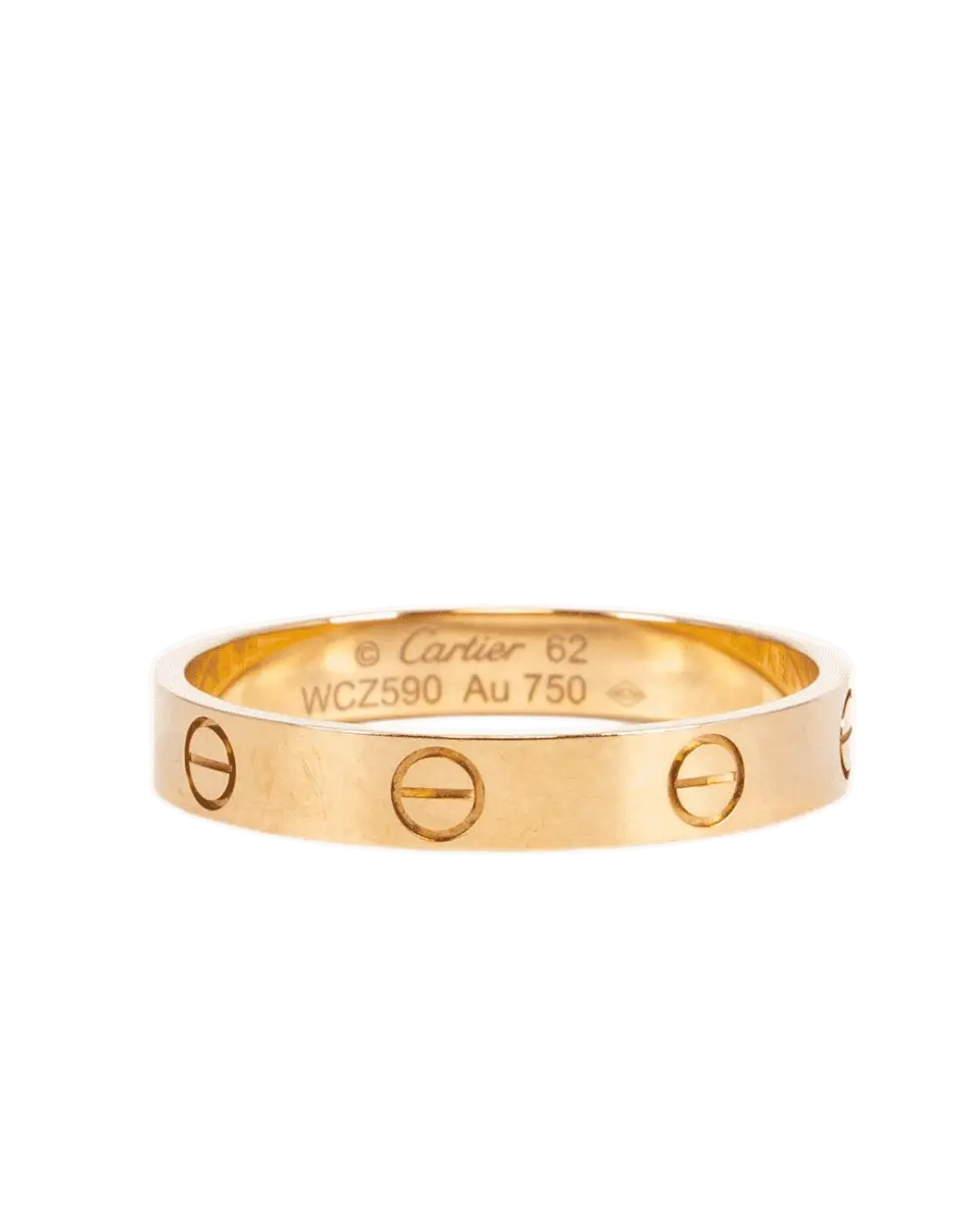 CARTIER LOVE RING 62 GHW WCZ590 1593