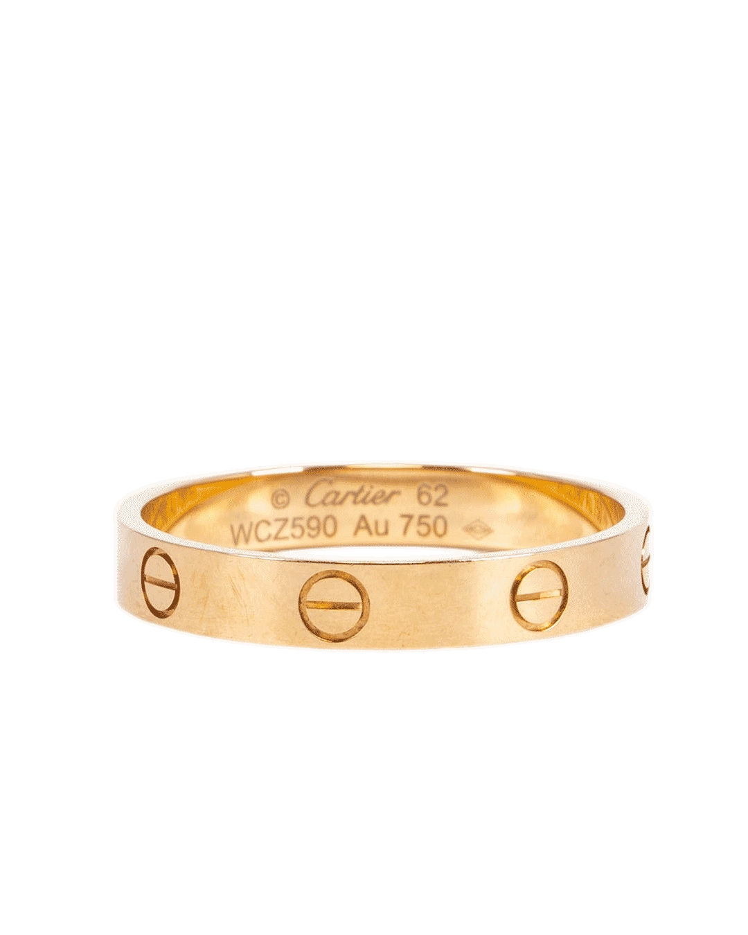 CARTIER LOVE RING 62 GHW WCZ590 1593
