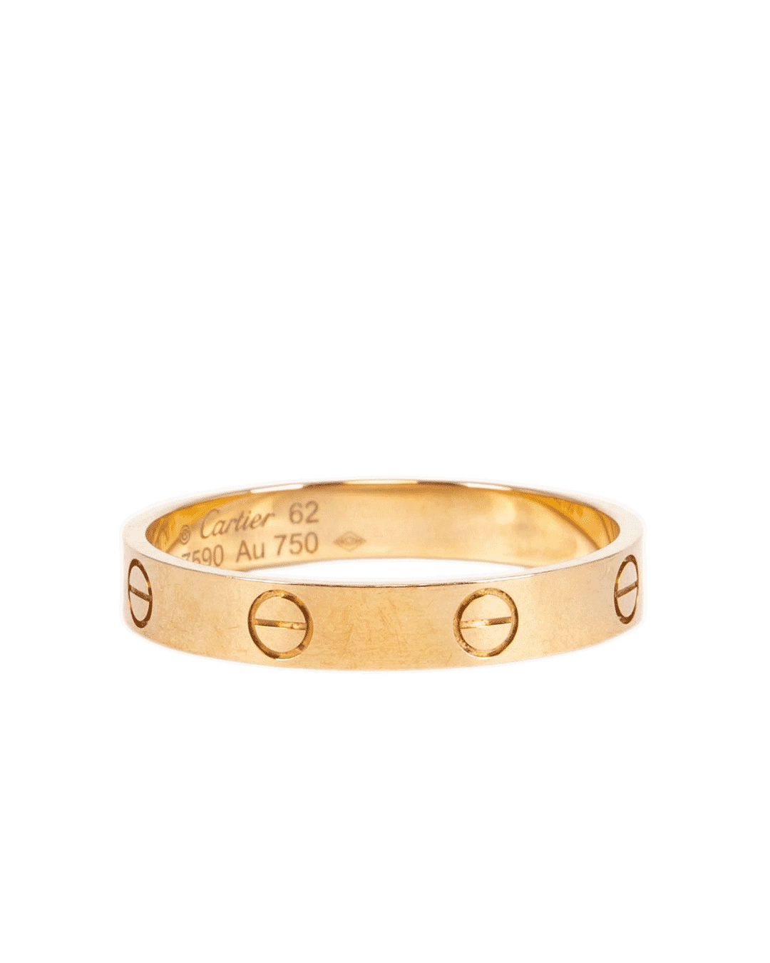 CARTIER LOVE RING 62 GHW WCZ590 1594