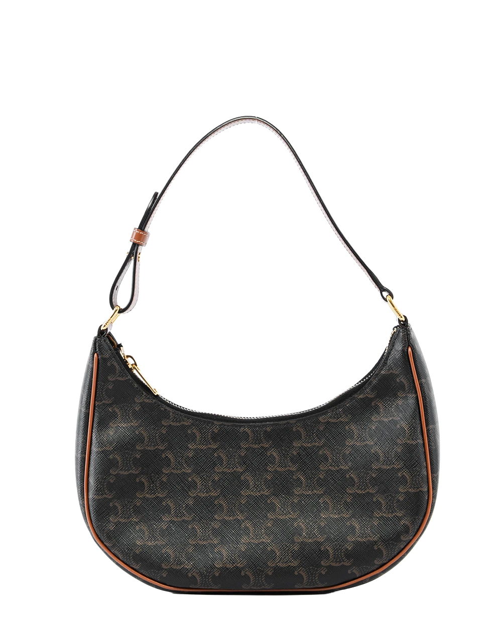 CELINE AVA MEDIUM BROWN TAN CANVAS GHW S GA 4270 2141