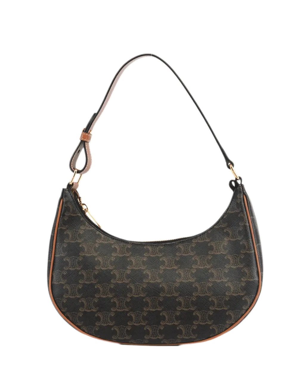 CELINE AVA MEDIUM BROWN TAN CANVAS GHW U GA 1213 U AT 0293 0983