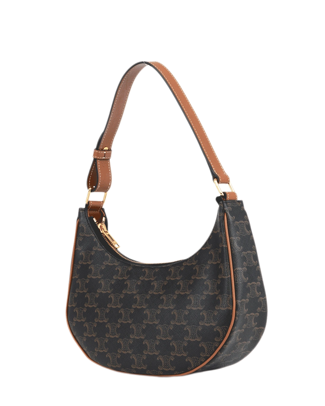 CELINE AVA MEDIUM BROWN TAN CANVAS GHW U GA 1213 U AT 0293 0984
