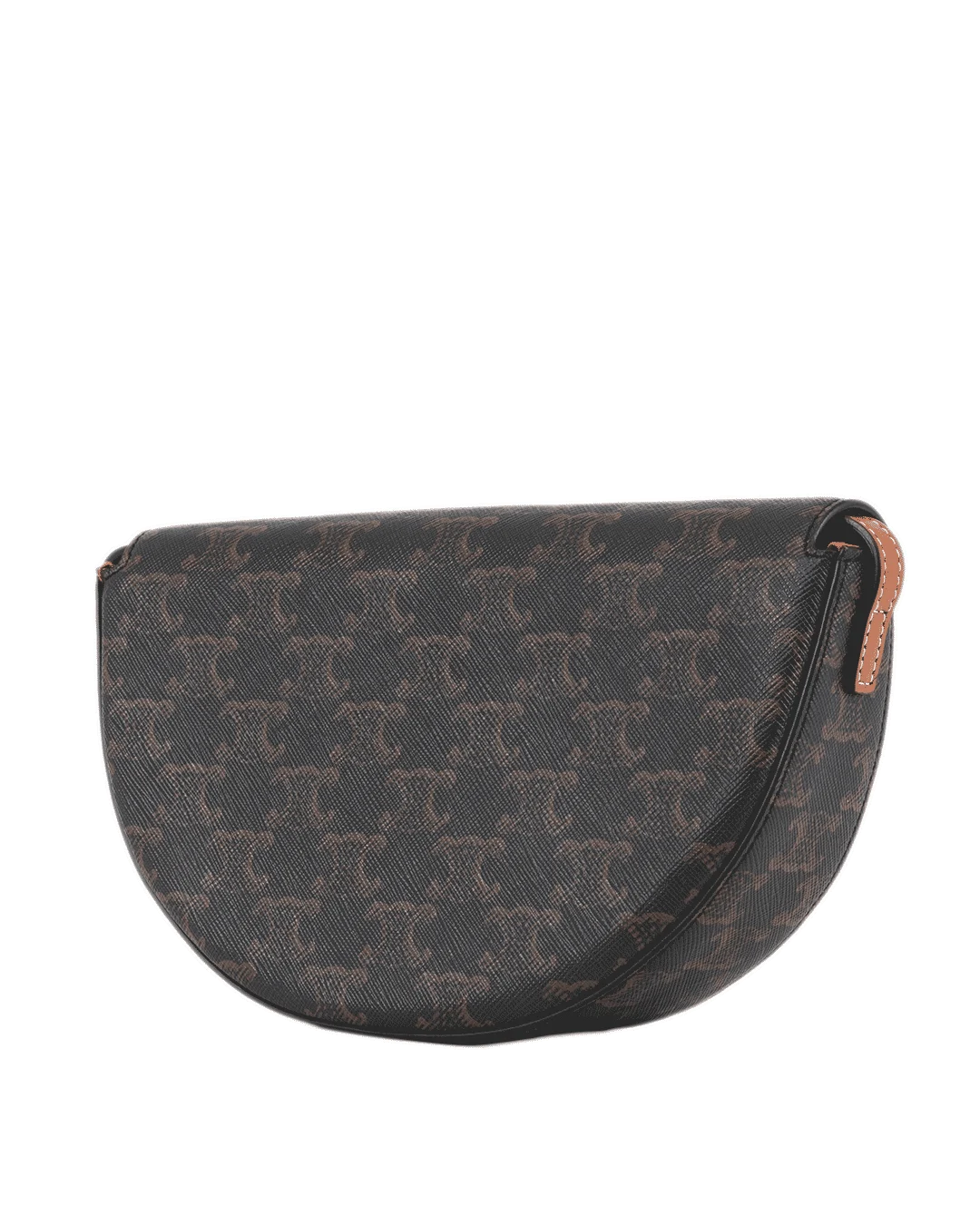 CELINE BESACE CUIR TRIOMPHE BROWN TAN CANVAS GHW F CU 1293 1296