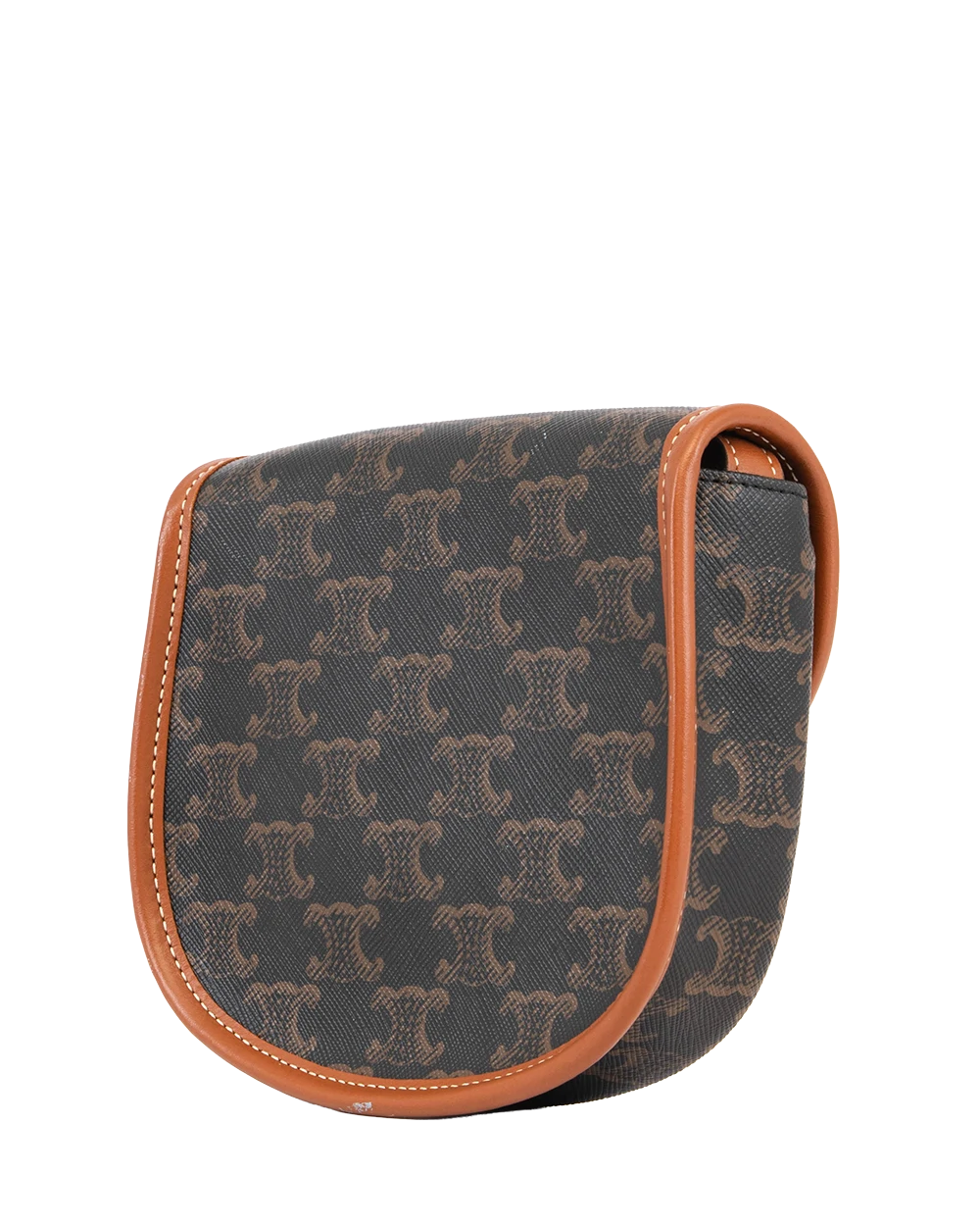 CELINE BESACE MINI BROWN TAN CANVAS GHW L CU 2211 2277