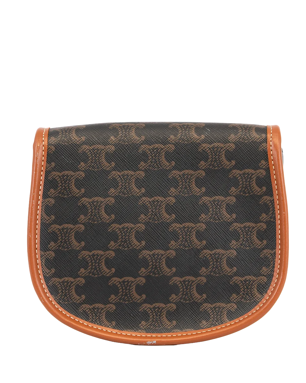 CELINE BESACE MINI BROWN TAN CANVAS GHW L CU 2211 2278