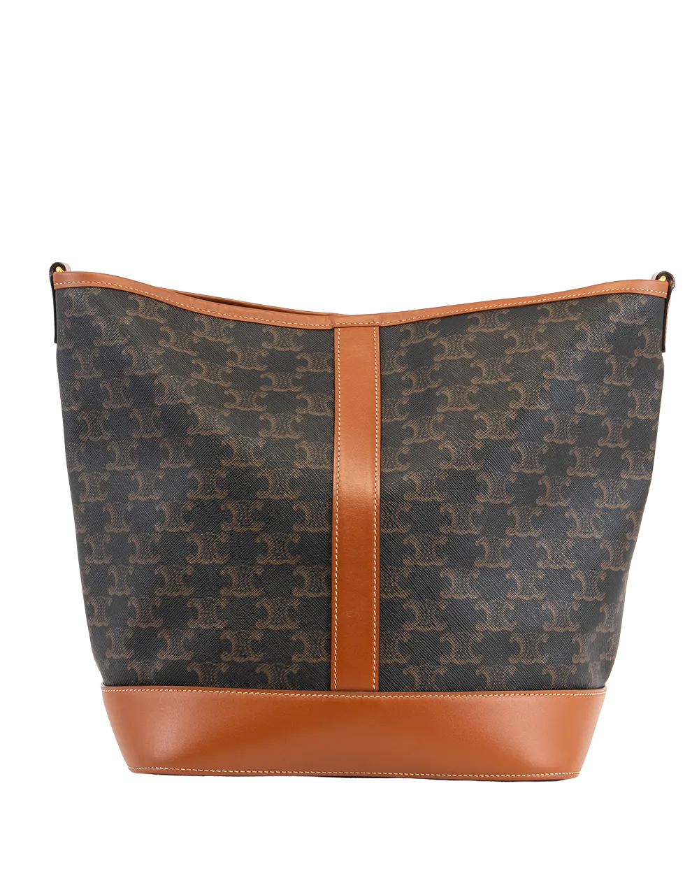 CELINE BUCKET MEDIUM BROW TAN CANVAS GHW F CU 1232 F AT 1212 2186