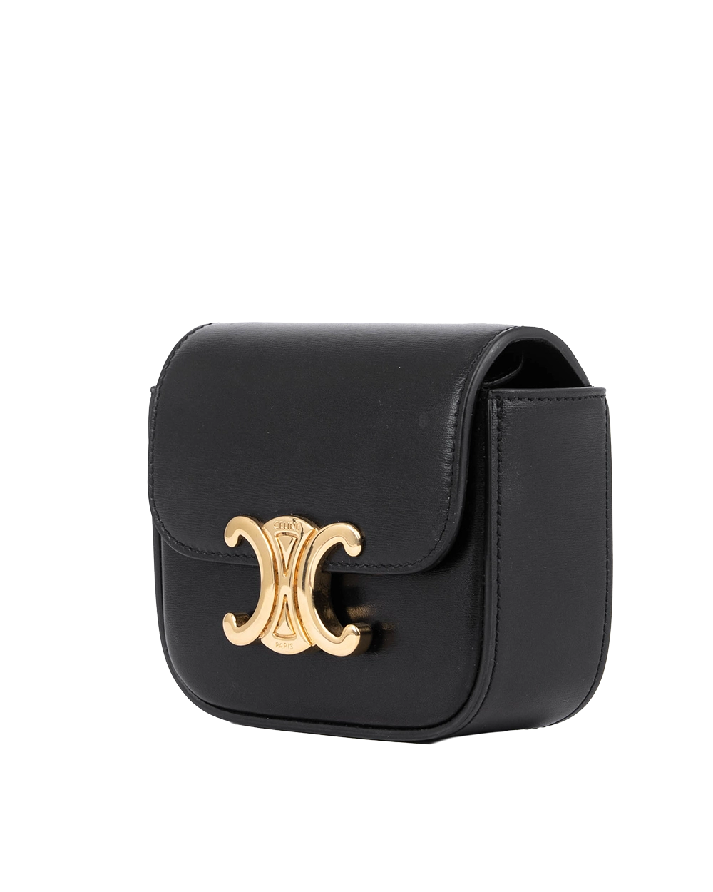 CELINE CLAIDE TRIOMPHE MINI BLACK CALF GHW 05146