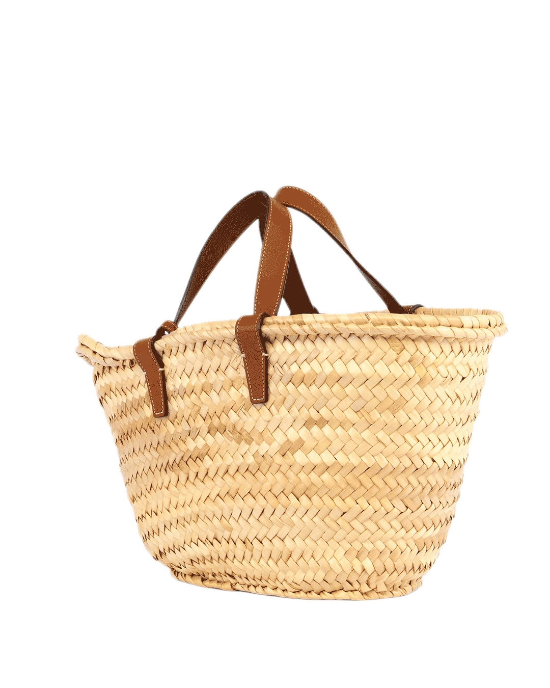 CELINE CLASSIC PANIER TEEN BROWN TAN PALM LEAF AND CALF 1948