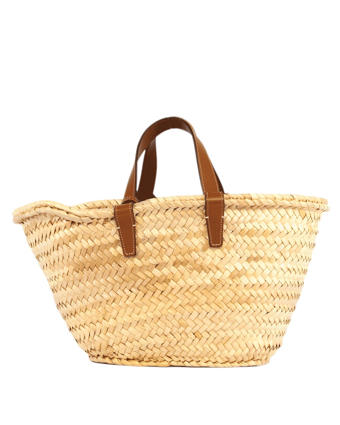 CELINE CLASSIC PANIER TEEN BROWN TAN PALM LEAF AND CALF 1949