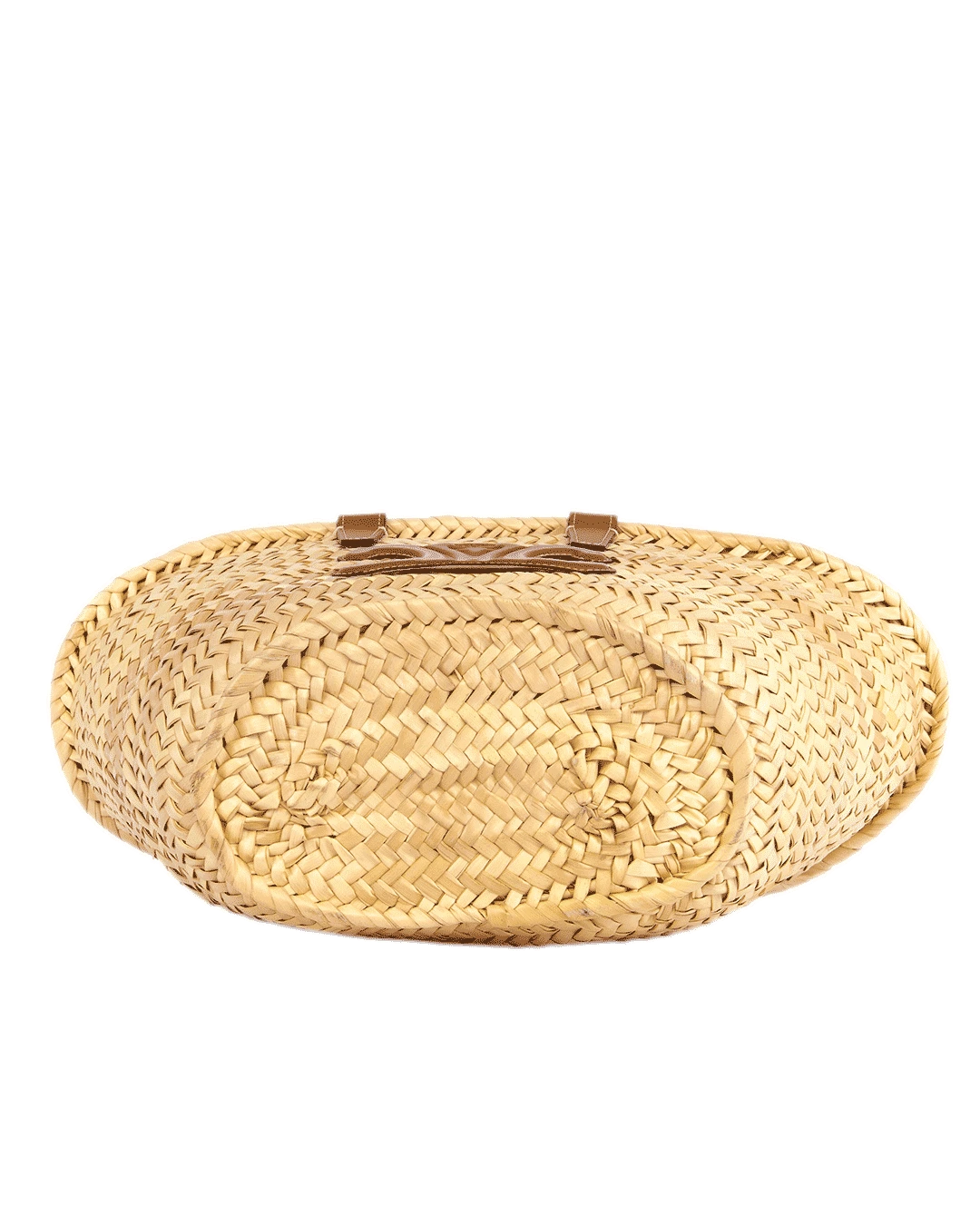 CELINE CLASSIC PANIER TEEN BROWN TAN PALM LEAF AND CALF 1954
