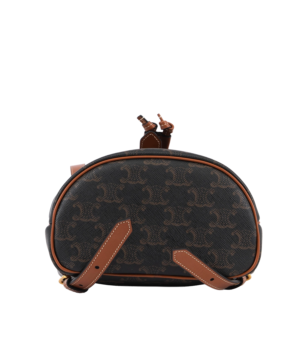 CELINE FOLCO BACKPACK MINI BROW TAN CANVAS GHW F AN 2203 1249