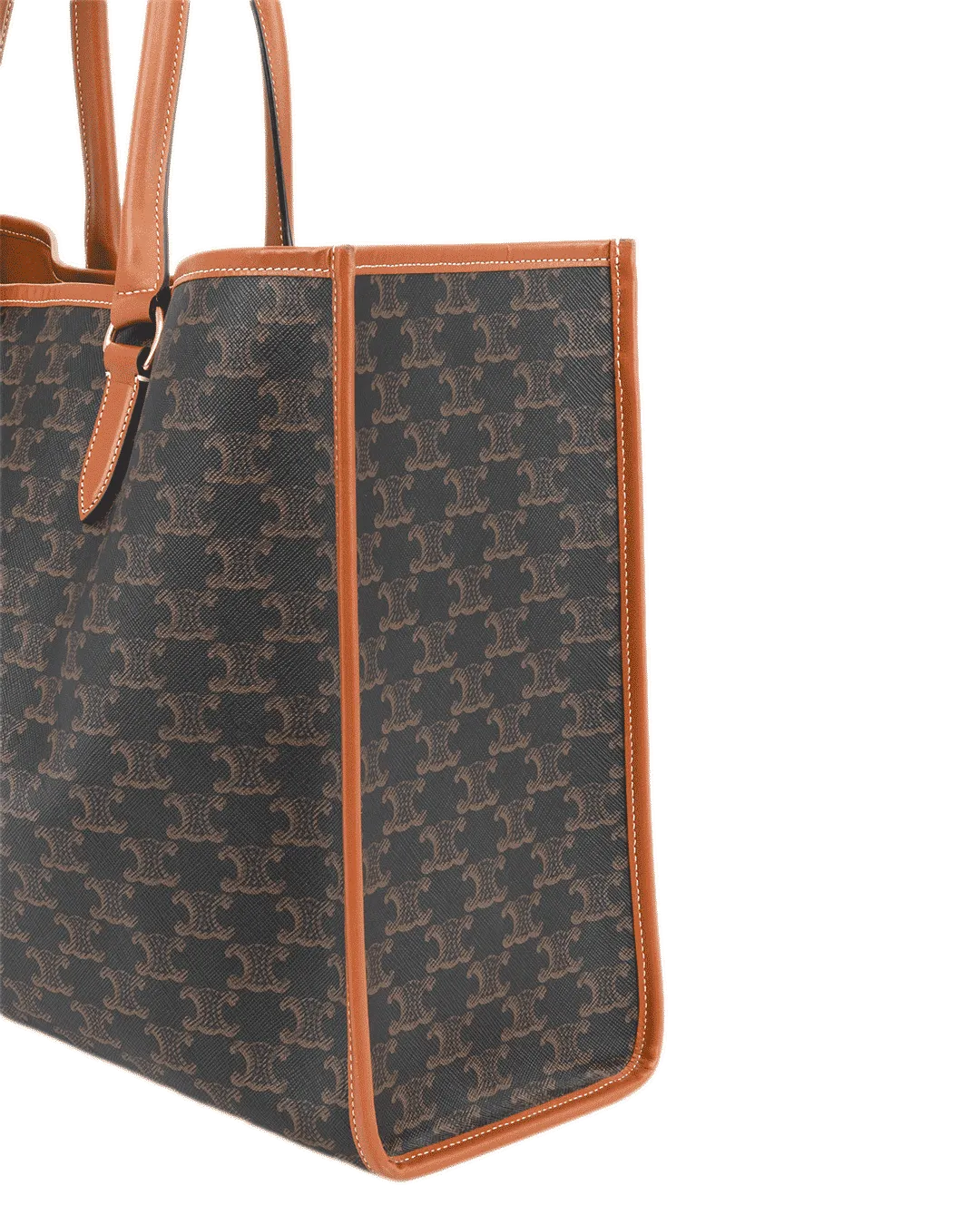 CELINE HORIZONTAL CABAS BROW TAN CANVAS GHW F SL 1222 3327
