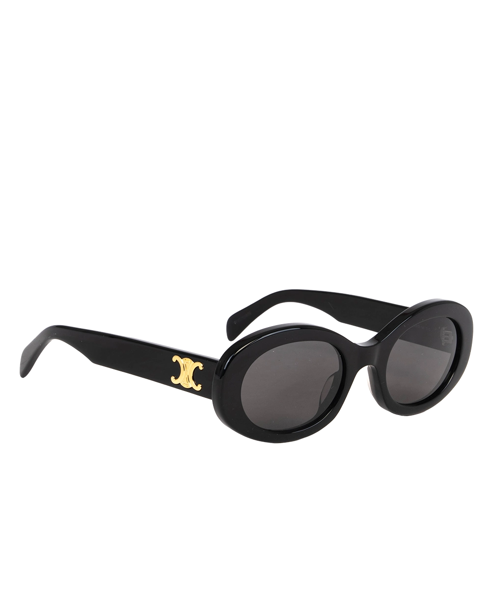 CELINE TRIOMPHE 01 SUNGLASSES BLACK GHW TF60755869 1377