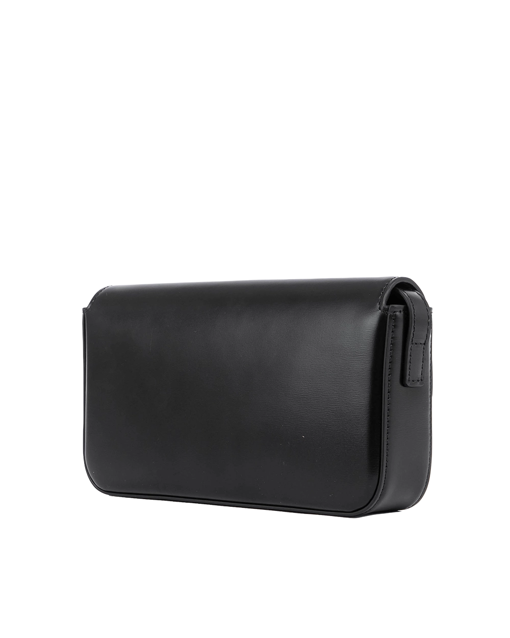 CELINE TRIOMPHE SHOLDER BAG BLACK CALF GHW F CU 1222 05026
