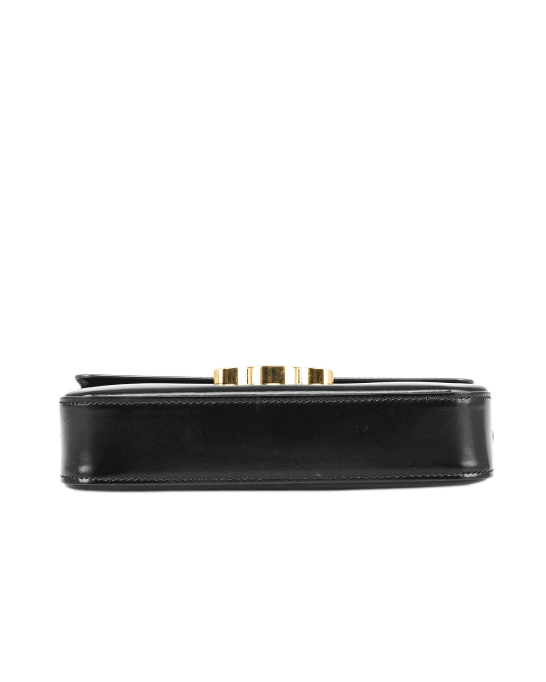 CELINE TRIOMPHE SHOLDER BAG BLACK CALF GHW S LM 3291 1417