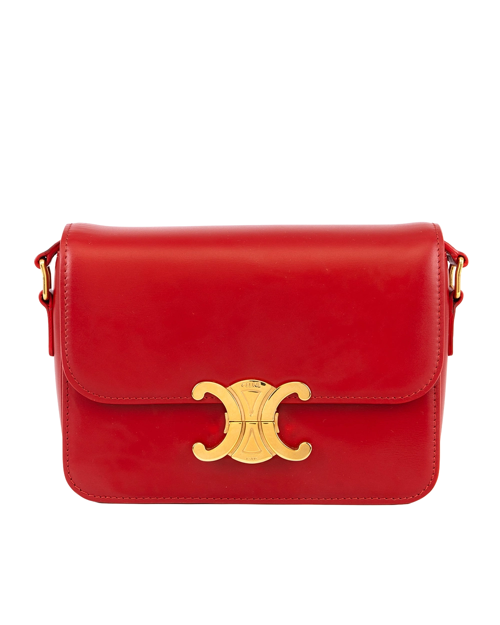 CELINE TRIOMPHE TEEN RED CALF GHW U CE 2109 1335