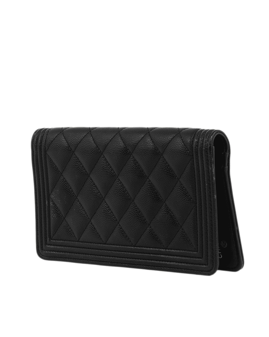 CHANEL BI FOLD WALLET LONG BLACK CAVIAR RSHW 25221798 0124