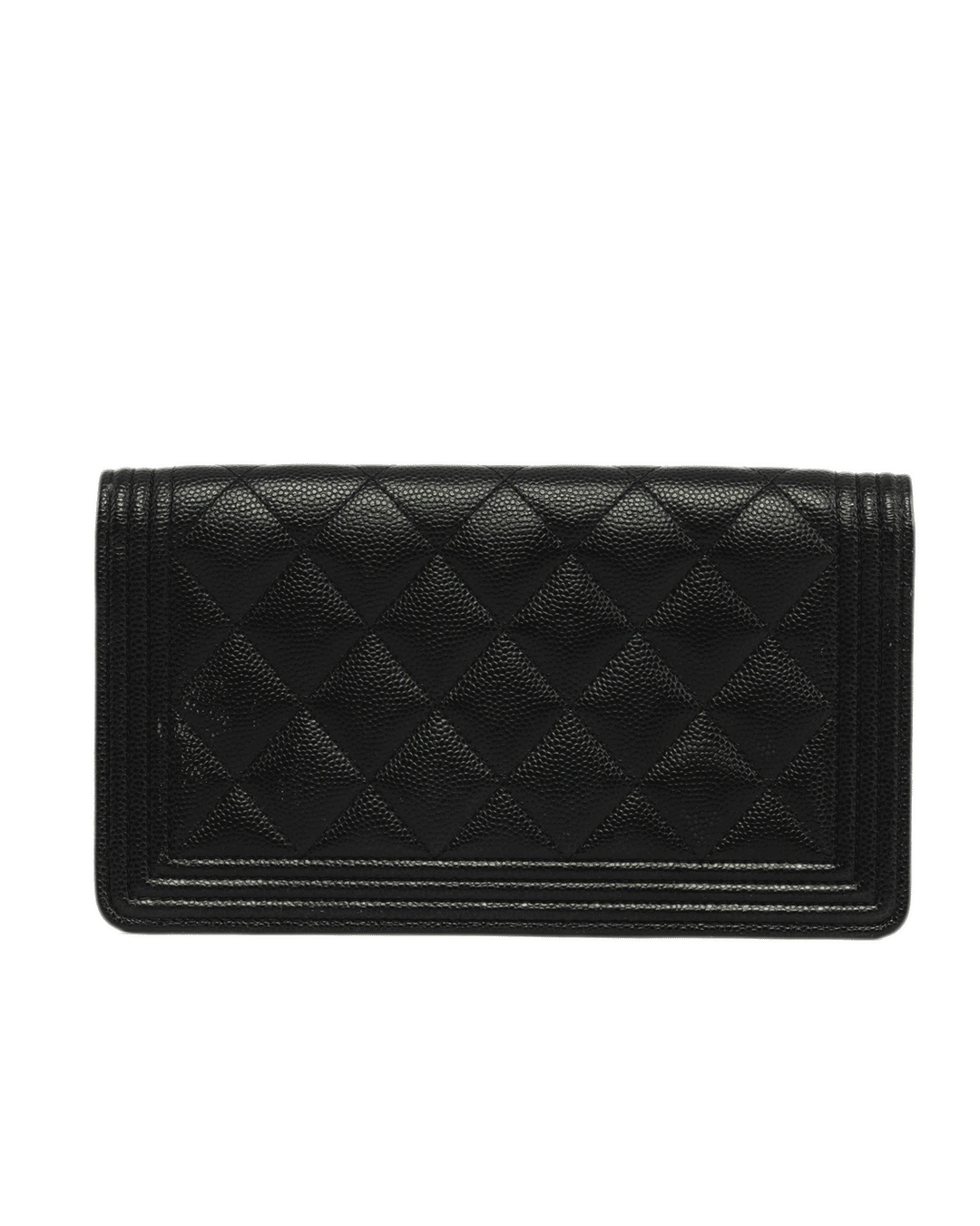 CHANEL BI FOLD WALLET LONG BLACK CAVIAR RSHW 25221798 0125