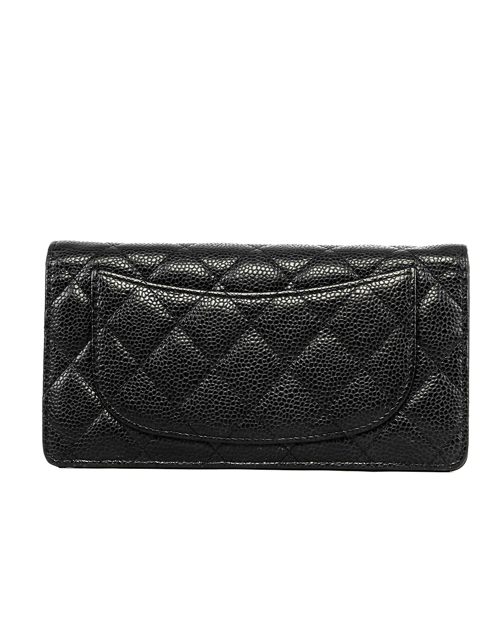 CHANEL BIFOLD WALLET LONG BLACK CAVIAR GHW 20709390 1973