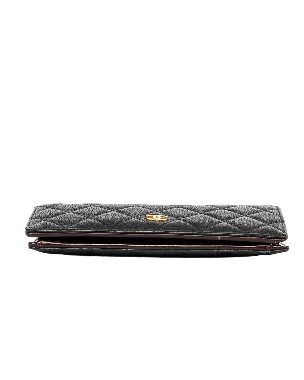CHANEL BIFOLD WALLET LONG BLACK CAVIAR GHW 20709390 1974