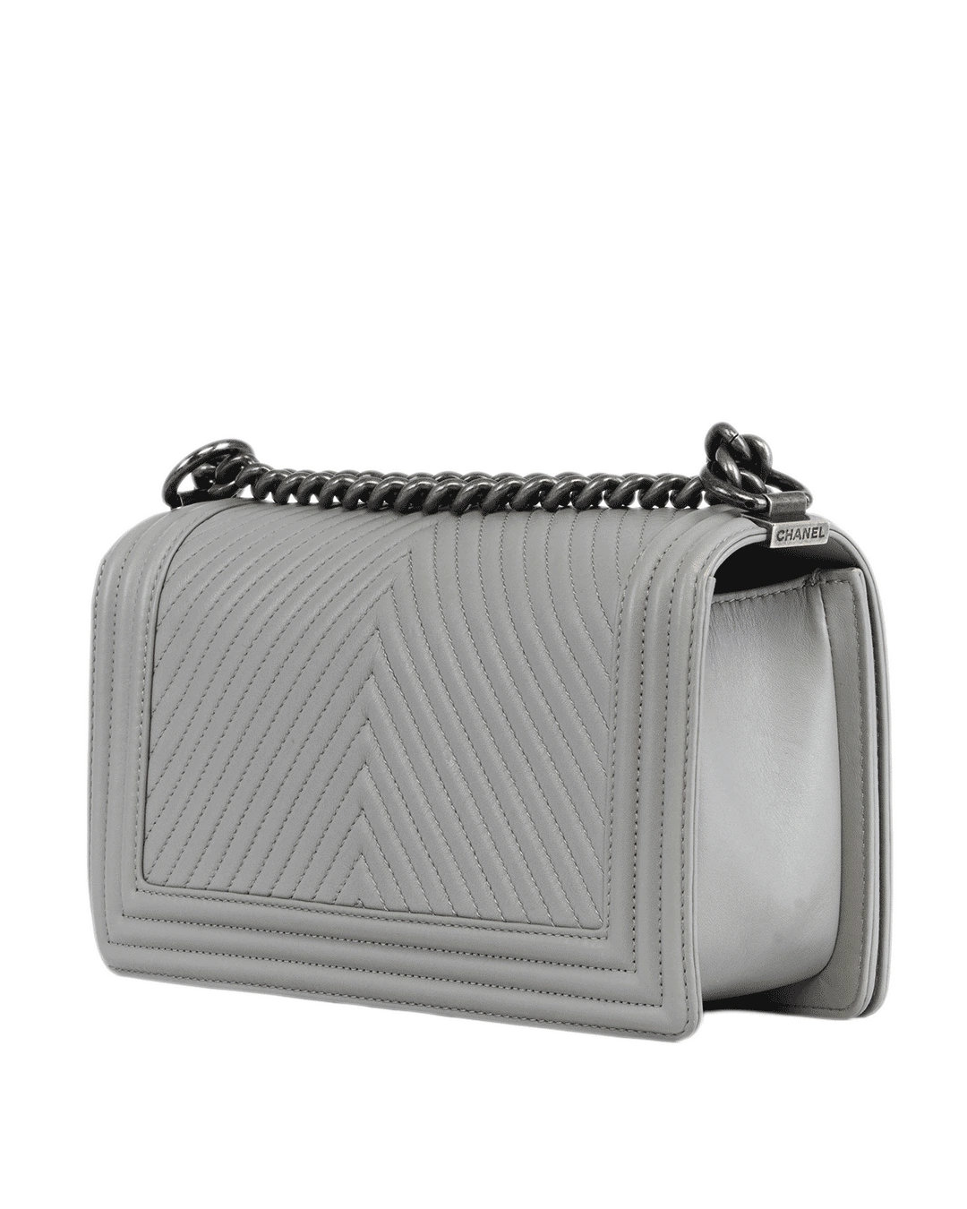 CHANEL BOY 10 WHITE CALF RHW 19915421 0972