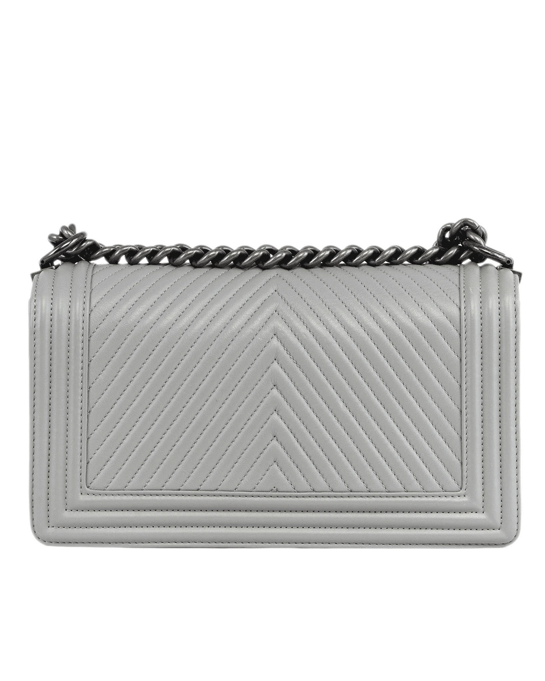 CHANEL BOY 10 WHITE CALF RHW 19915421 0973