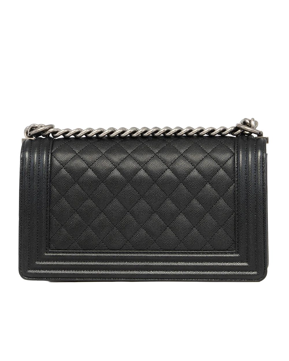 CHANEL BOY 10 BLACK CAVIAR RSHW 27638502 0837