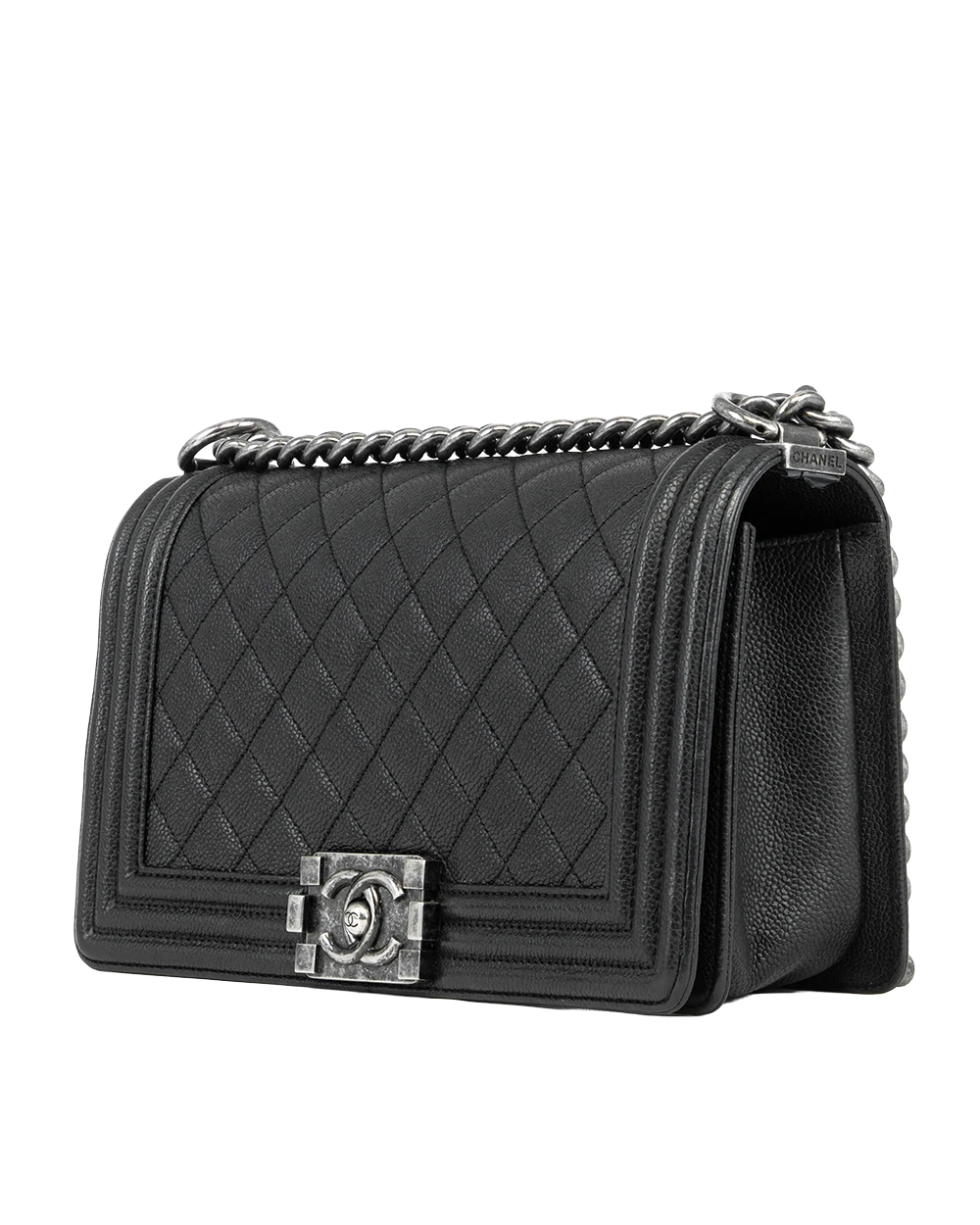 CHANEL BOY 10 BLACK CAVIAR SHW 23139909 2425