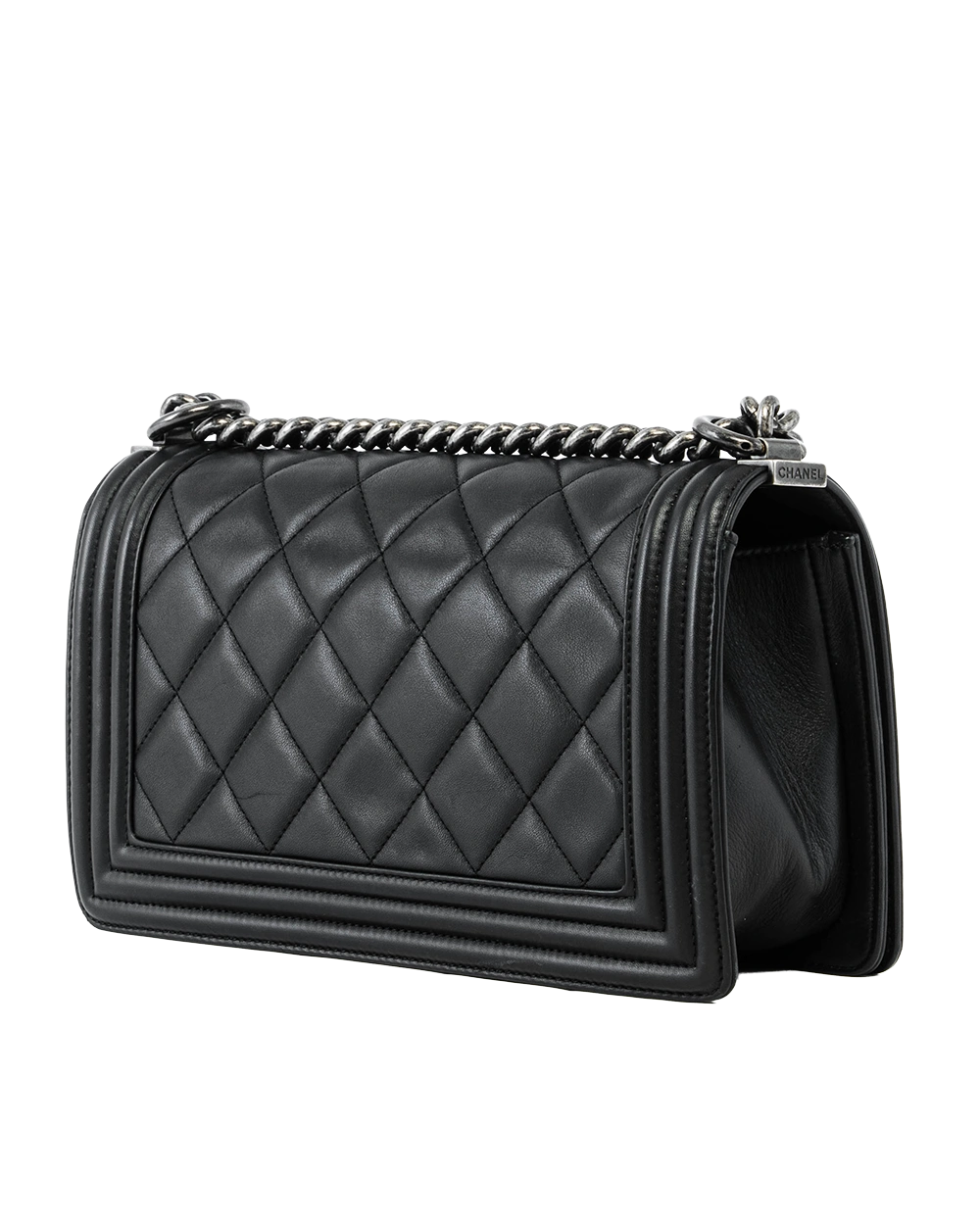 CHANEL BOY 8 BLACK LAMB RSHW 19259319 2177