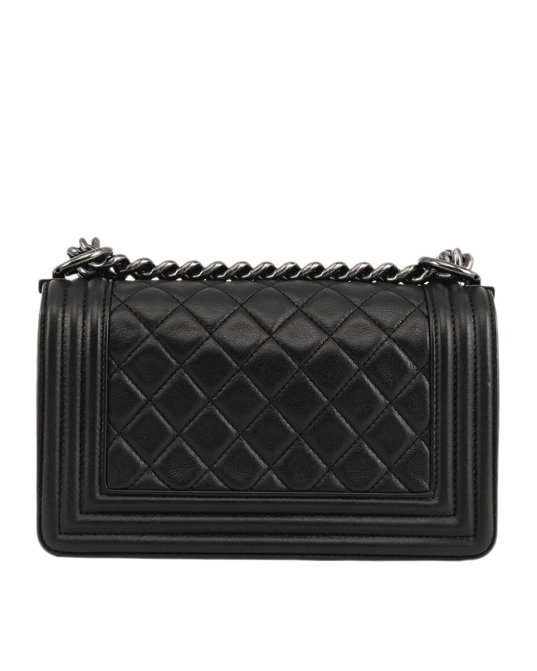 CHANEL BOY 8 BLACK LAMB RHW 19576618 4182