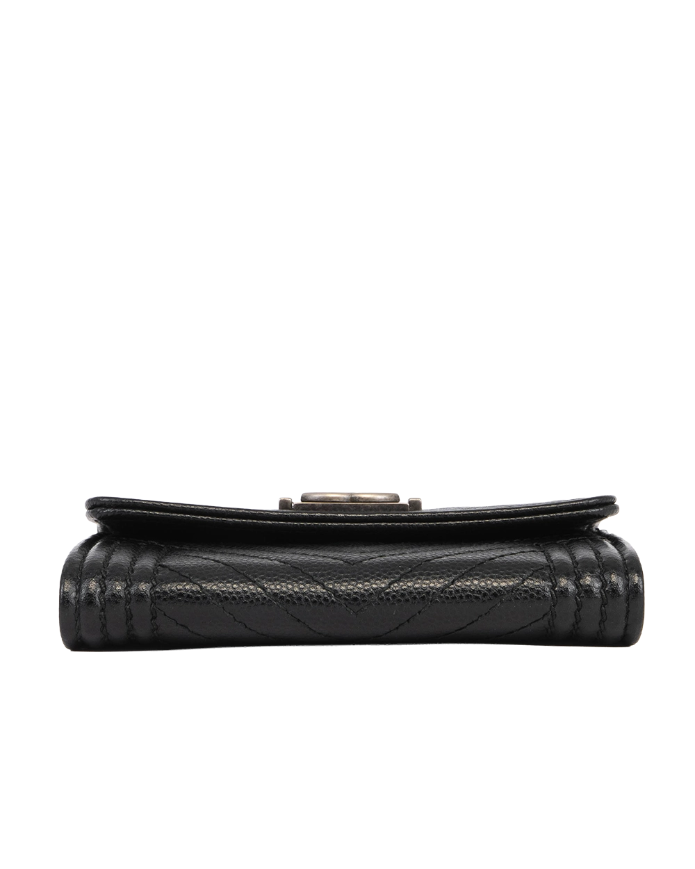 CHANEL BOY CARD HOLDER SHORT BLACK CAVIAR RSHW 24565743 1271