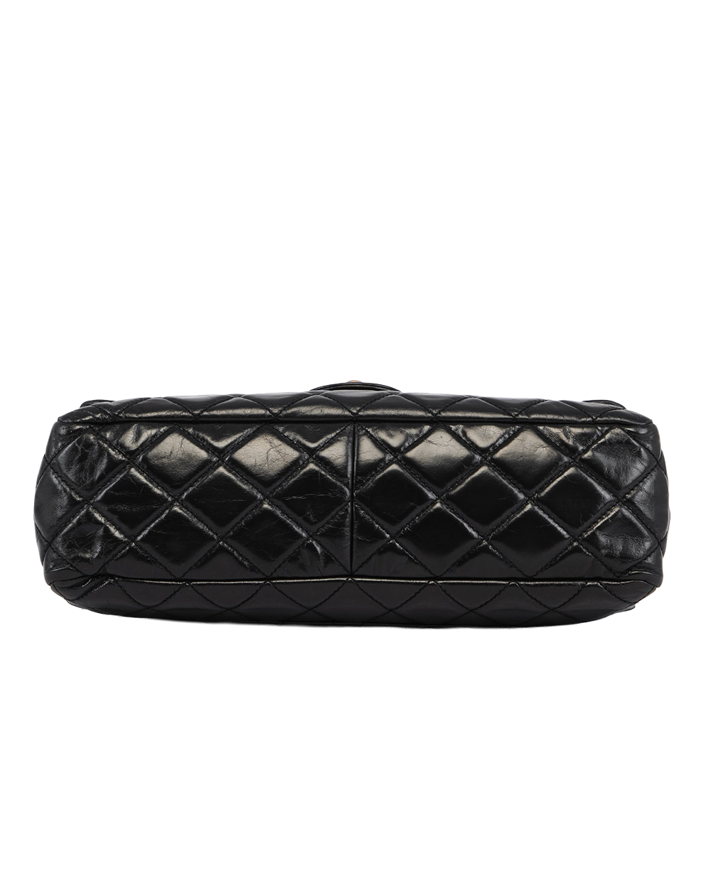 CHANEL CASTEL ROCK FLAP BLACK CALF GHW 18110344 3087