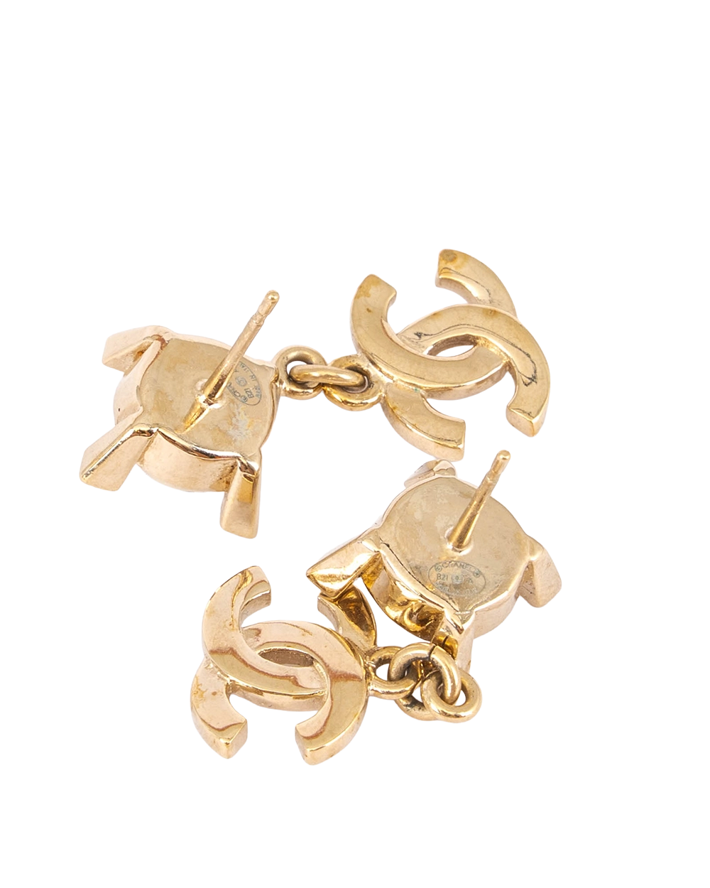 CHANEL CC CRYSTAL AND FAUX PEARL DROP EARRING 1.5 CM GHW 0825
