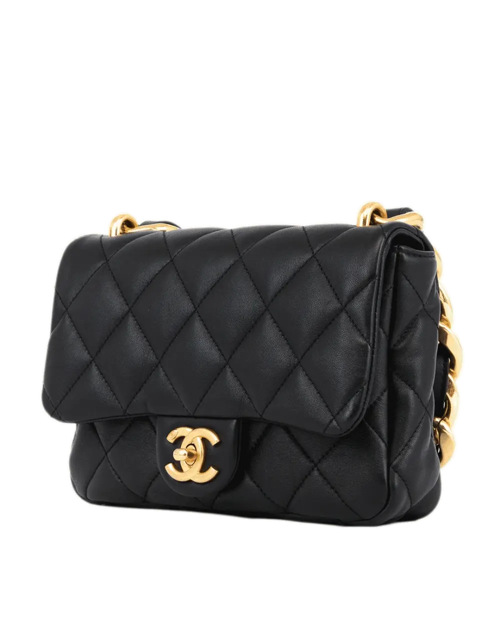 CHANEL CHUNKY CHAIN BAG 8 BLACK 3528