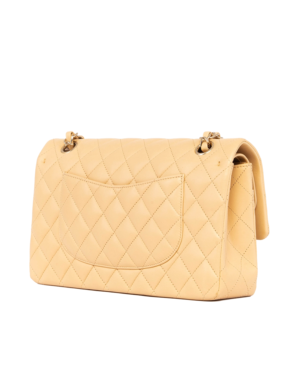 CHANEL CLASSIC 10 BEIGE LAMB GHW L59U4A6L 1007