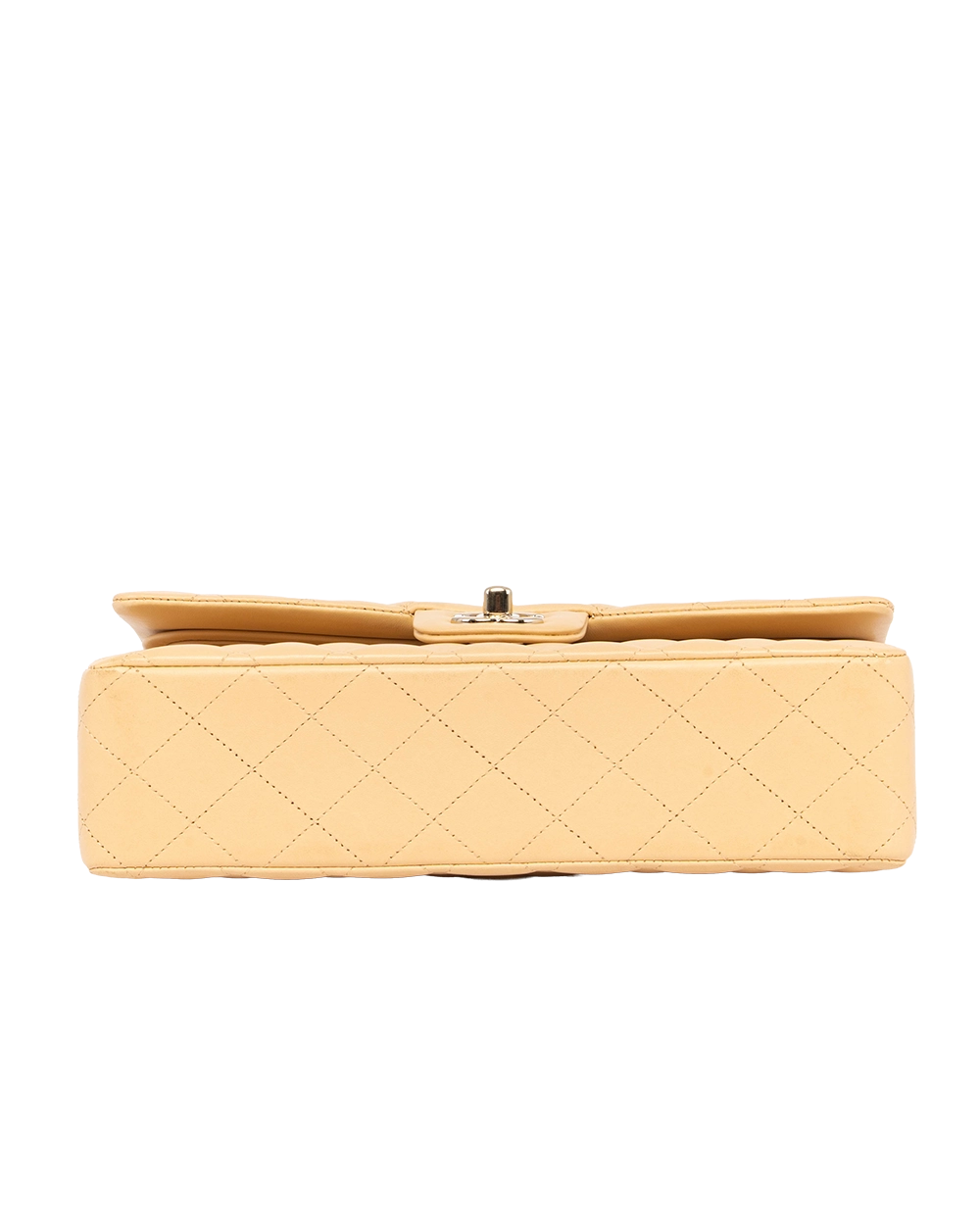 CHANEL CLASSIC 10 BEIGE LAMB GHW L59U4A6L 1009