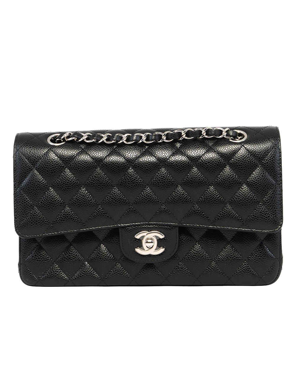 CHANEL CLASSIC 10 BLACK CAVIAR SHW 28658265 0865