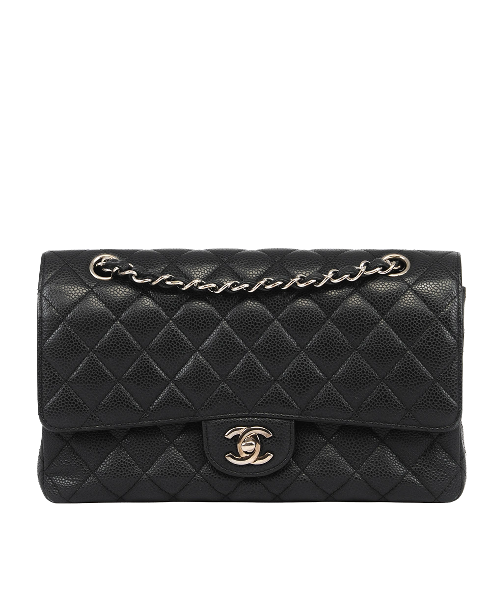 CHANEL CLASSIC 10 BLACK CAVIAR SHW 18790240 0182