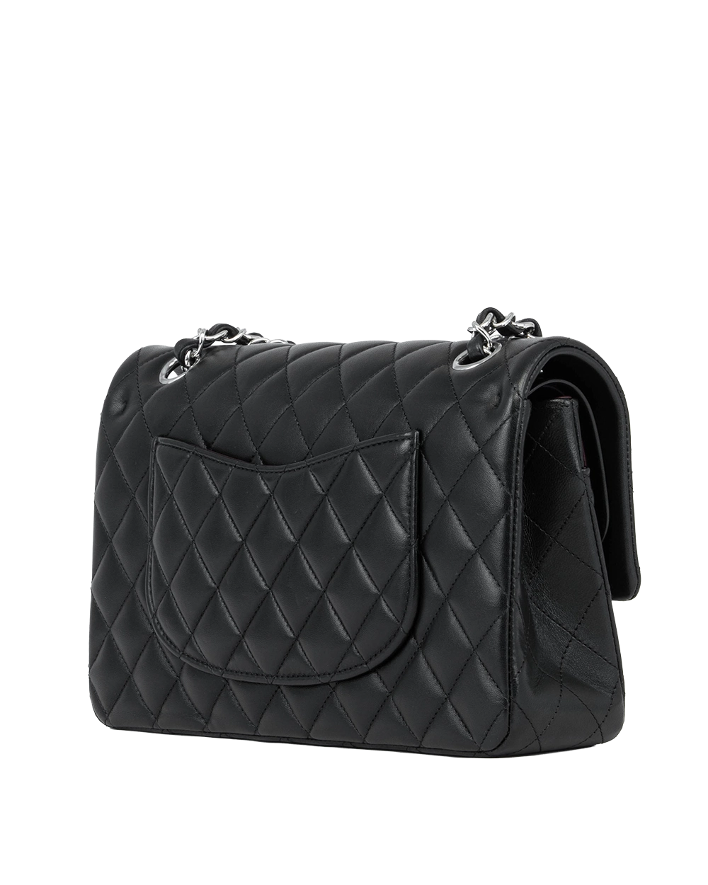 CHANEL CLASSIC 10 BLACK LAMB SHW CG3AG0N8 2458