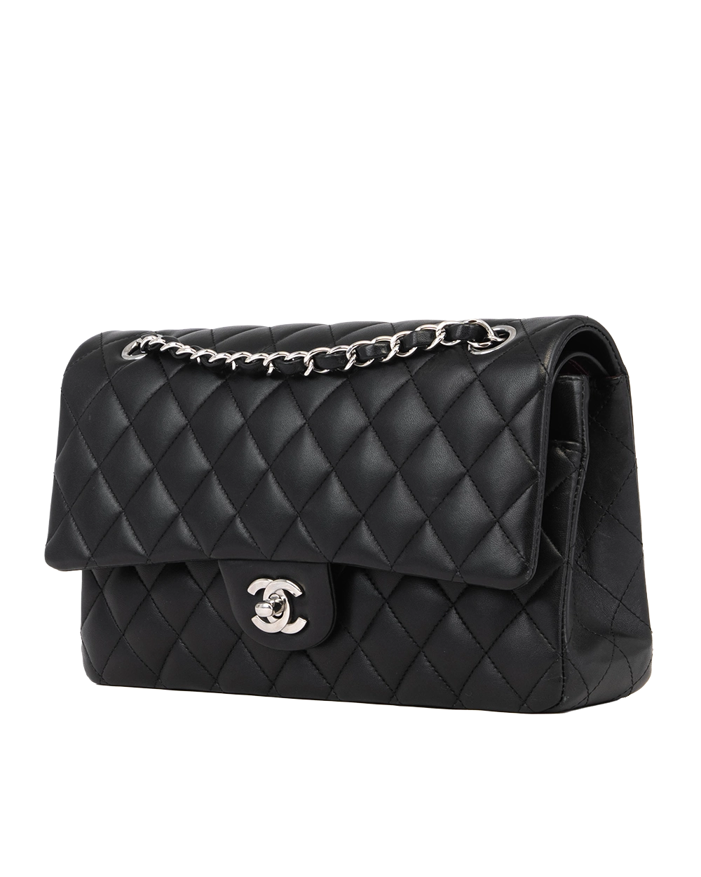 CHANEL CLASSIC 10 BLACK LAMB SHW TA1G53T1 1131