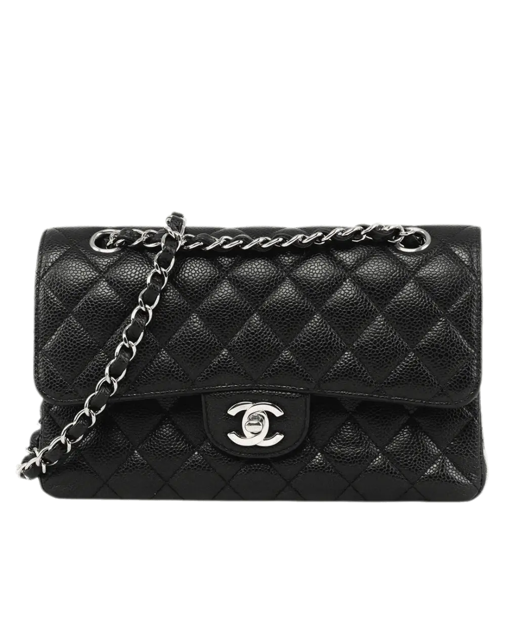 CHANEL CLASSIC 9 BLACK CAVIAR SHW TE98HJ12 1058