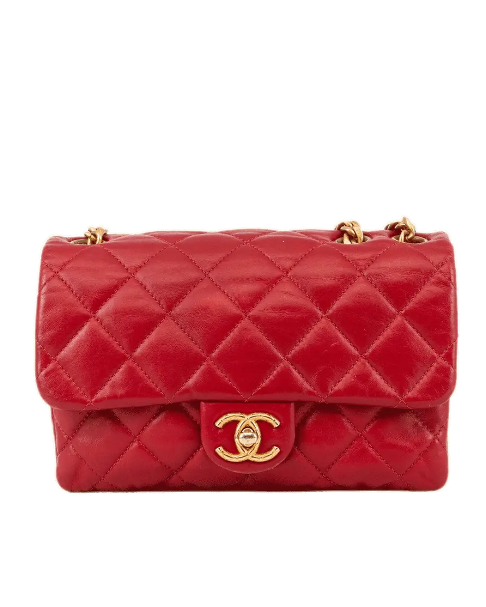 CHANEL CLASSIC FLAP 8 RED LAMB GHW E1C05UP2 0490