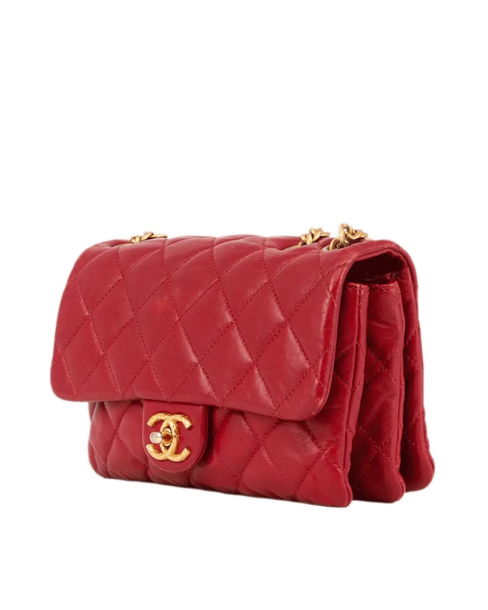 CHANEL CLASSIC FLAP 8 RED LAMB GHW E1C05UP2 0491